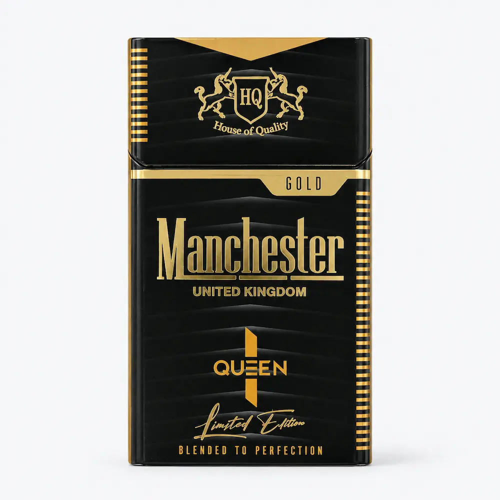 Manchester Queen Tube Filter Black Gold 7mg - FLUX AUD